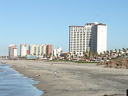 Vista de la costa de Playas de Rosarito