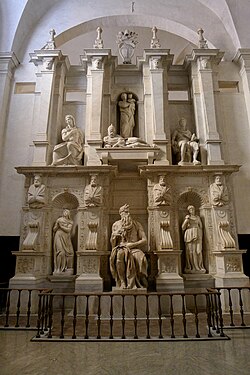 Tumba de Julio II en la basílica de San Pietro in Vincoli en Roma.