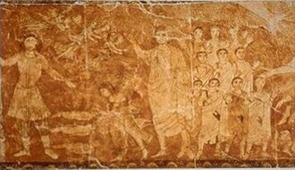 Fresco de la resurrección de los muertos en la sinagoga de Dura Europos