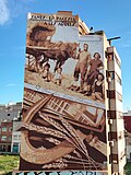 Mural Sants la pagesia a les arrels