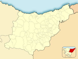Ubicación de Alzo dentro de la provincia de Guipúzcoa