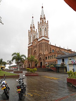 Iglesia de Marsella, exponente de la arquitectura tradicional del departamento.
