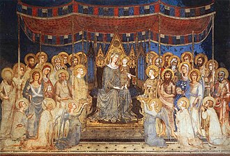 Maestá de Simone Martini en el Palazzo Pubblico de Siena