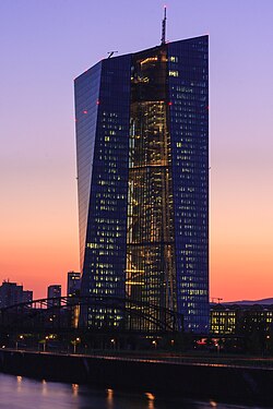 Sede del Banco Central Europeo en Fráncfort