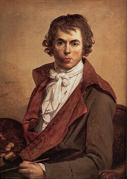 Autorretrato de Jacques-Louis David pintado en 1794