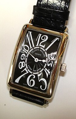 Modelo clásico de reloj de pulsera diseñado por Franck Muller