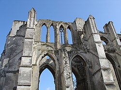 Fotografía actual de las ruinas de Saint-Bertin