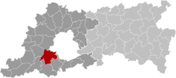 Mapa de localización o emblema asociado a Sint-Pieters-Leeuw