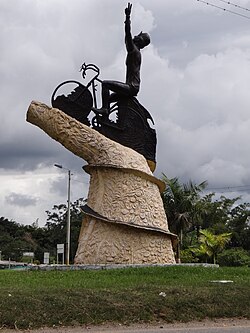 Monumento en homenaje a Luis Herrera en Fusagasugá