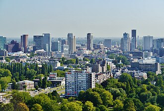 Vista urbana de Róterdam