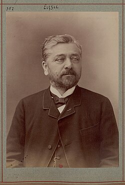 Retrato fotográfico de Gustave Eiffel en 1888.