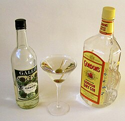 Ingredientes del Dry Martini