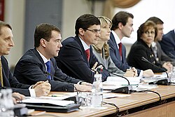Aleksandr Popóv en el Kremlin el 14 de octubre de 2008