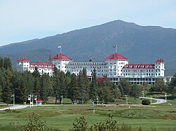 Vista exterior del Mount Washington Hotel en New Hampshire