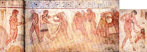 Fresco de la Tumba François en Vulci