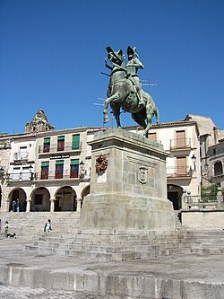 Estatua de Francisco Pizarro en Trujillo