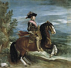 Felipe IV a caballo por Velázquez en el Museo del Prado