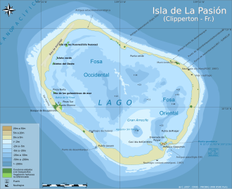 Representación de la Isla Clipperton