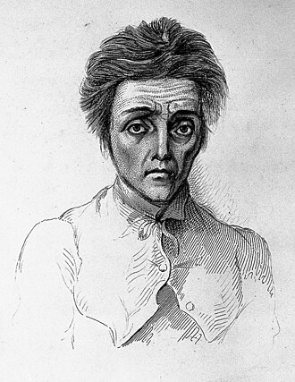 Persona diagnosticada con panfobia, ilustración histórica