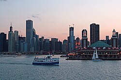 Chicago a orillas del Lago Míchigan