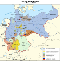 Provincias y estados del Imperio alemán