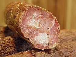 Embutido típico cajún: la andouille.