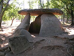 Dolmen de Axeitos en Galicia, España