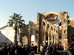 Ruinas del templo de Júpiter en Damasco