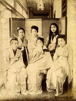 Prostitutas de Yokohama durante la Era Meiji