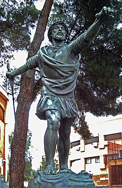 Monumento dedicado a Vasco Núñez de Balboa en Madrid