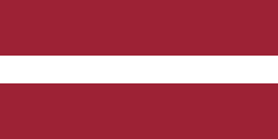 Bandera histórica de la República de Letonia