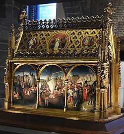 Caja de las reliquias de Santa Úrsula en Brujas