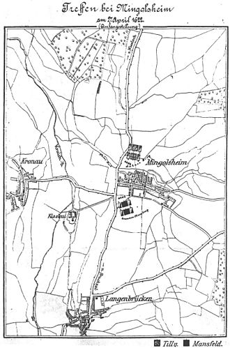Representación histórica de la Batalla de Mingolsheim