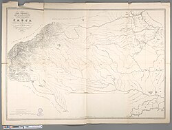 Cartografía histórica del Territorio del Caquetá en 1865