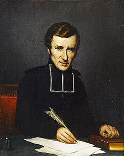 Retrato de Félicité Robert de Lamennais por L. D. Lancôme