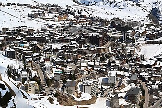 Vista general de la montaña de Alpe d'Huez