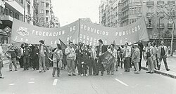 Concentración de la Federación de Servicios Públicos de UGT