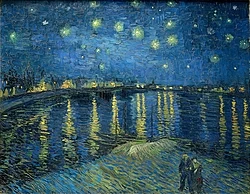 Noche estrellada sobre el Ródano (1888), de Van Gogh