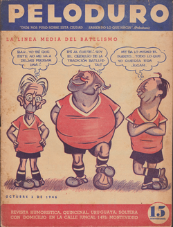 Caricatura política de la campaña electoral de 1946.