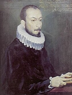Retrato e información biográfica de Carlo Gesualdo