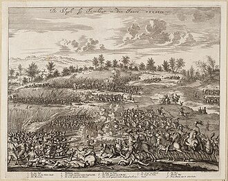 Representación de la Batalla de Turnhout en 1597