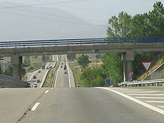 Autovía Madrid-Burgos, ejemplo de duplicación de calzada
