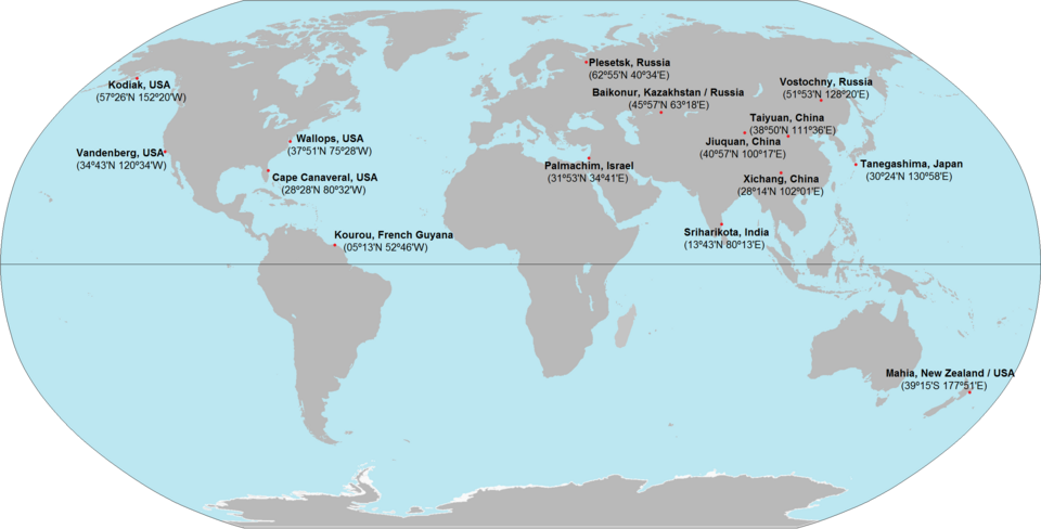 Mapa de bases espaciales operativas
