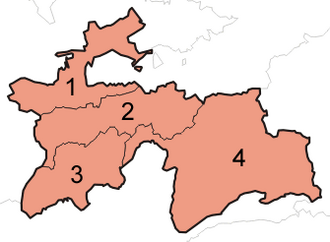 Divisiones administrativas de Tayikistán