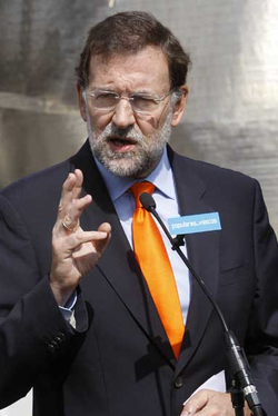 Mariano Rajoy, candidato del Partido Popular