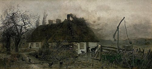 Pintura Jesień de Józef Chełmoński