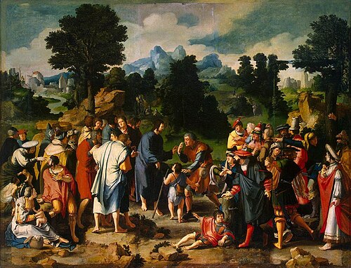 Curación del ciego de Jericó, obra pictórica de 1531