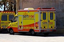 Antiguas ambulancias del SEM