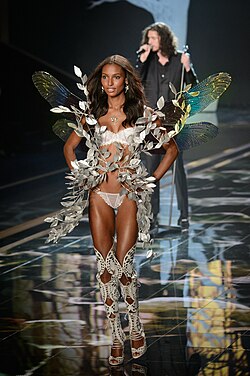 Modelo Jasmine Tookes en el desfile de 2014