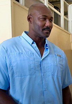 Karl Malone en un evento público en 2011.